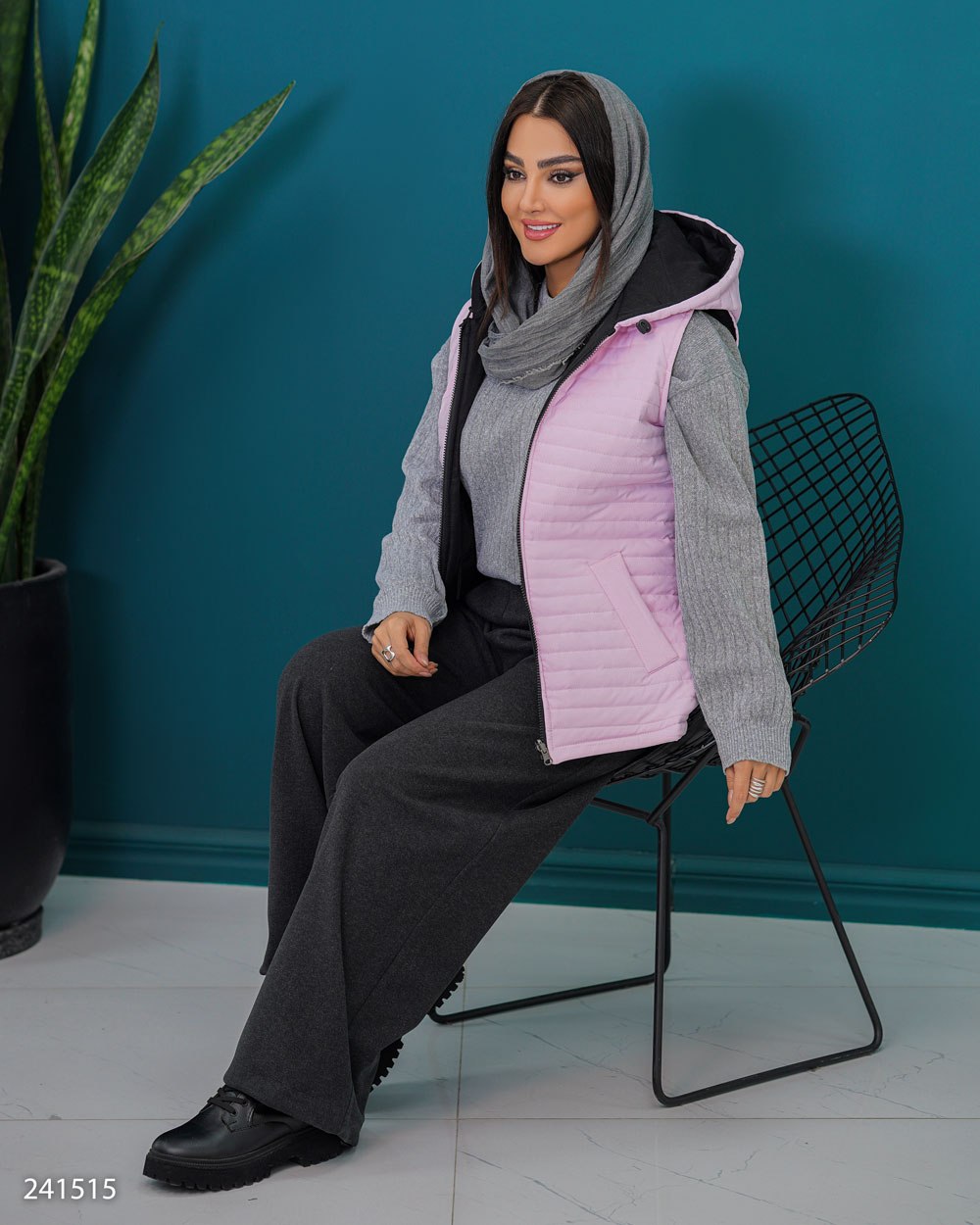 پافر زنانه مموری کلاهدار بهرانوش