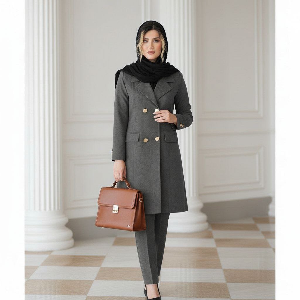 مانتو شلوار اداری زنانه مکانیک پرشیا
