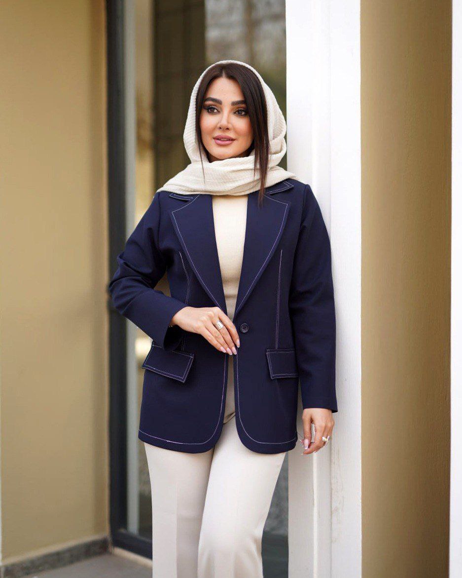 کت و شلوار زنانه کرپ مازراتی