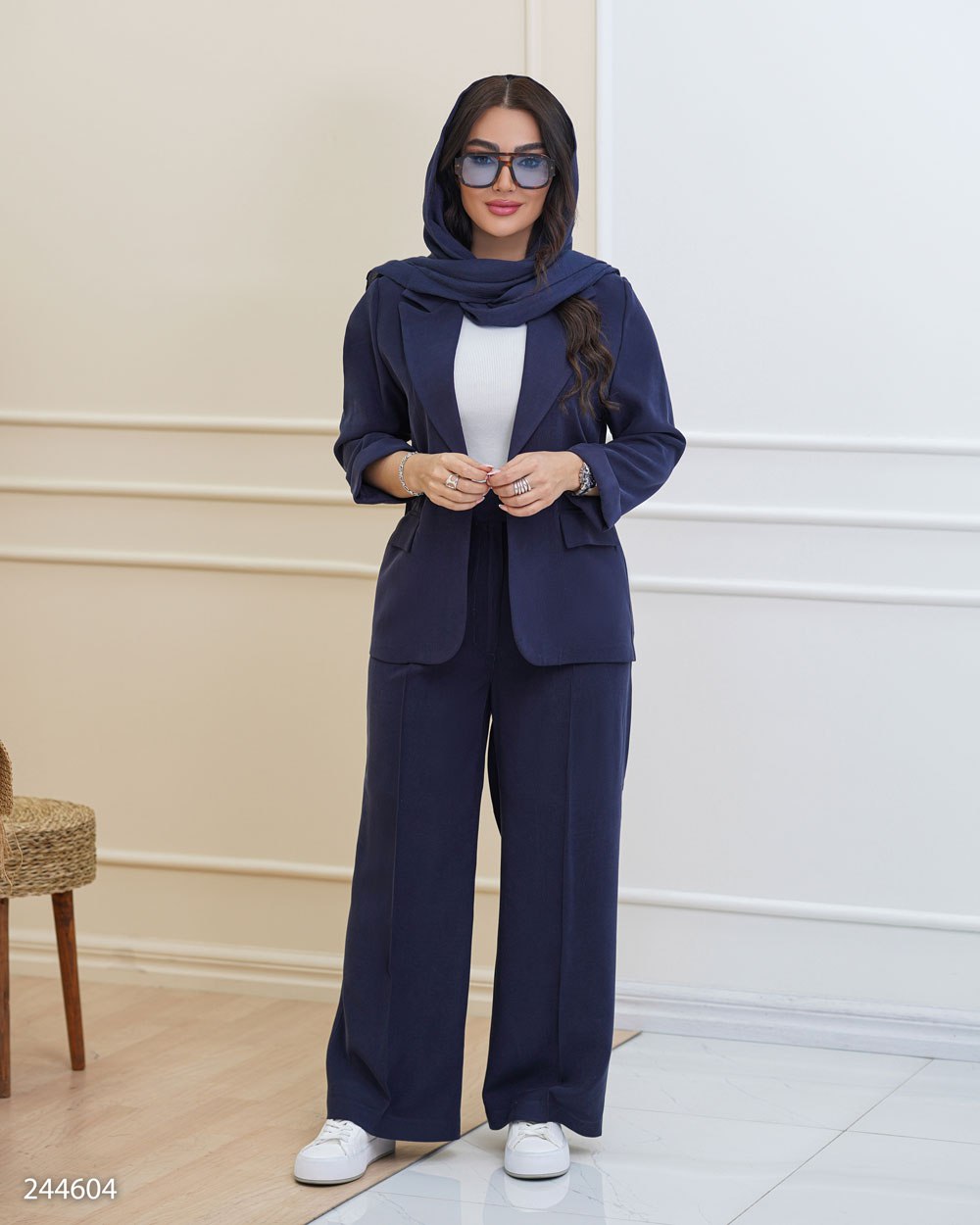 کت و شلوار زنانه یقه انگلیسی دریانا