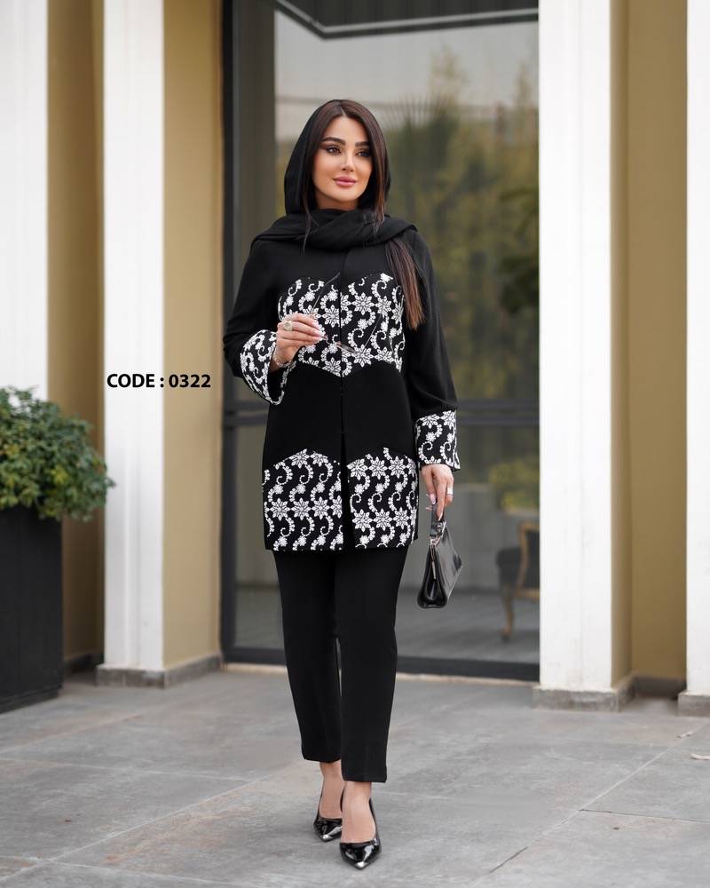 مانتو مجلسی زنانه کد ۰۳۲۲