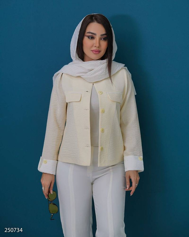 کراپ کت مجلسی زنانه کد ۲۵۰۷