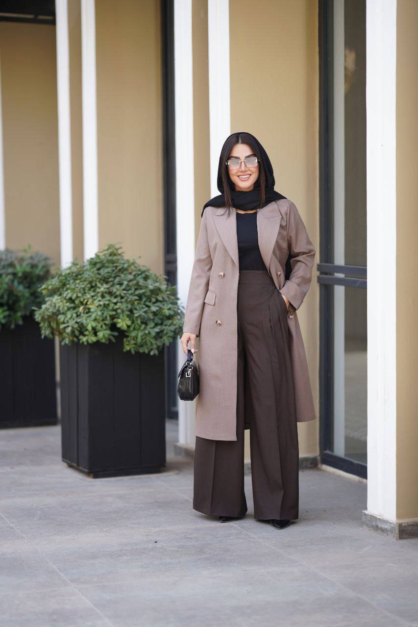 مانتو بلند زنانه کد ۷۹۴ دانشجویی اداری