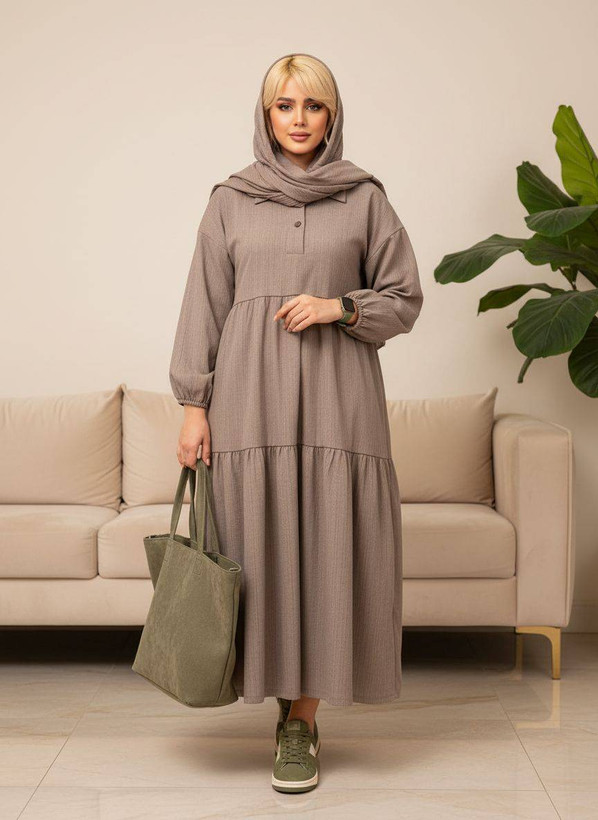 پیراهن مانتویی زنانه کراش