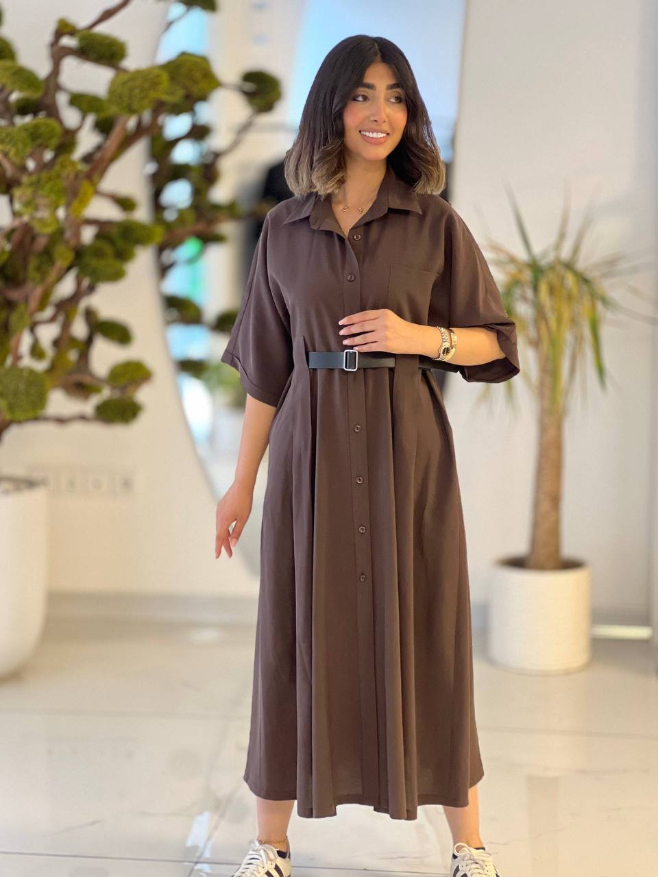 پیراهن زنانه  سیلک مودال بلند