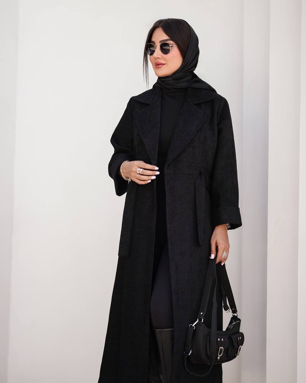مانتو پاییزی مخمل ماربل جودون زنانه