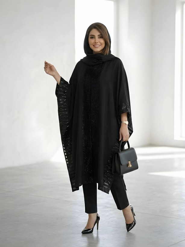 مانتو پانچ زنانه مجلسی ۰۶۰۳